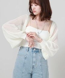 archives | バックレースＵＰメッシュニットボレロ(カーディガン/ボレロ)