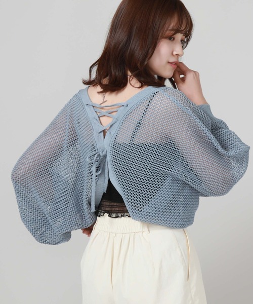 BPN 編み上げ レースアップ ゴシック ヴィジュアル系 カーディガン ボレロ BPN 編み上げ レースアップ ゴシック ヴィジュアル系