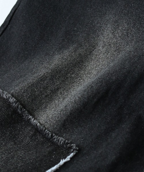 NILWAY（ニルウェイ）の「パッチワーク ストレート ワイド デニムパンツ（デニムパンツ・メンズ・ブラック/インディゴブルー/サックスブルー・SMALL/MEDIUM/LARGE）」の8枚目の写真