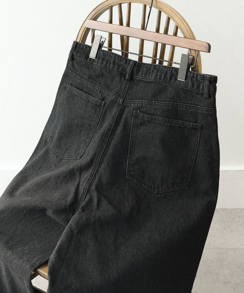 NILWAY（ニルウェイ）の「パッチワーク ストレート ワイド デニムパンツ（デニムパンツ・メンズ・ブラック/インディゴブルー/サックスブルー・SMALL/MEDIUM/LARGE）」の5枚目の写真