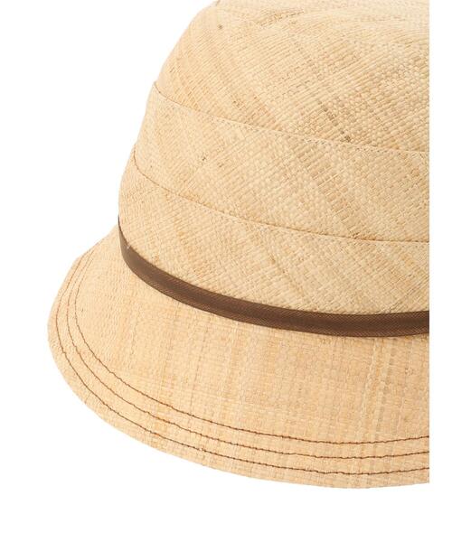 Samansa Mos2（サマンサ モスモス）の「【UVカット】ラフィアバックリボンスリットハット（ハット・レディース・ブラウン/ブラック・F）」の17枚目の写真