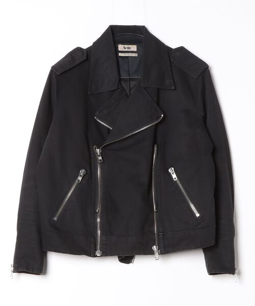 ACNE STUDIOS(アクネストゥディオズ) MOCK レザー ダブル ライダース  