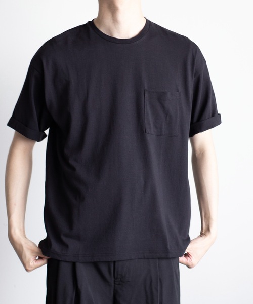 Magine（マージン）の「【SELECT】IR:16/-天竺ポケットTEE（Tシャツ/カットソー・メンズ・ベージュ/ブラック/グレー/ホワイト・L/M/XL）」の5枚目の写真