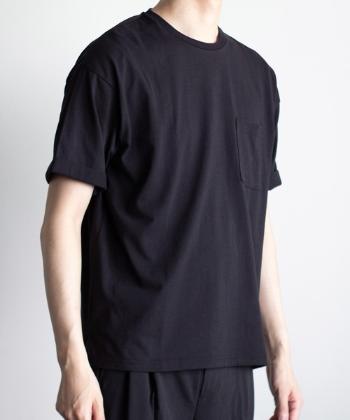 Magine（マージン）の「【SELECT】IR:16/-天竺ポケットTEE（Tシャツ/カットソー・メンズ・ベージュ/ブラック/グレー/ホワイト・L/M/XL）」の6枚目の写真