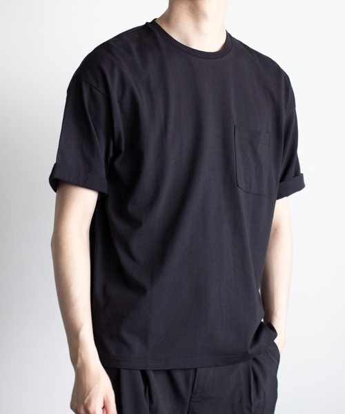 Magine（マージン）の「【SELECT】IR:16/-天竺ポケットTEE（Tシャツ/カットソー・メンズ・ベージュ/ブラック/グレー/ホワイト・L/M/XL）」の7枚目の写真