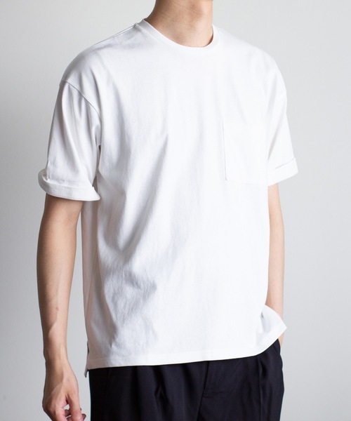 Magine（マージン）の「【SELECT】IR:16/-天竺ポケットTEE（Tシャツ/カットソー・メンズ・ベージュ/ブラック/グレー/ホワイト・L/M/XL）」の16枚目の写真