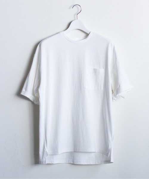 Magine（マージン）の「【SELECT】IR:16/-天竺ポケットTEE（Tシャツ/カットソー・メンズ・ベージュ/ブラック/グレー/ホワイト・L/M/XL）」の17枚目の写真