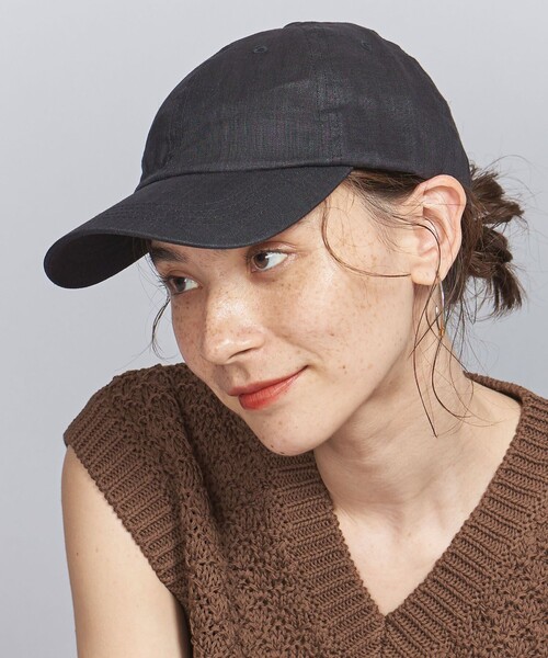 BEAUTY&YOUTH UNITED ARROWS（ビューティーアンドユースユナイテッドアローズ）の「麻キャップ（キャップ・レディース・ライトブルー/ナチュラル/ブラウン/ブラック・FREE）」の2枚目の写真
