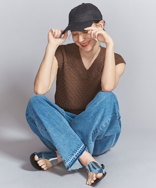 BEAUTY&YOUTH UNITED ARROWS（ビューティーアンドユースユナイテッドアローズ）の「麻キャップ（キャップ・レディース・ライトブルー/ナチュラル/ブラウン/ブラック・FREE）」の12枚目の写真