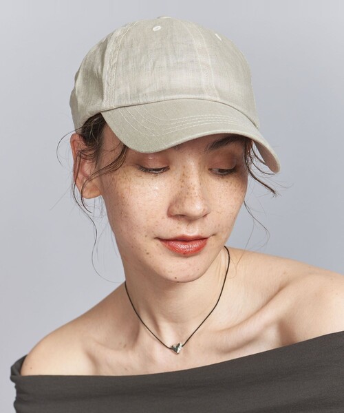 BEAUTY&YOUTH UNITED ARROWS（ビューティーアンドユースユナイテッドアローズ）の「麻キャップ（キャップ・レディース・ライトブルー/ナチュラル/ブラウン/ブラック・FREE）」の13枚目の写真