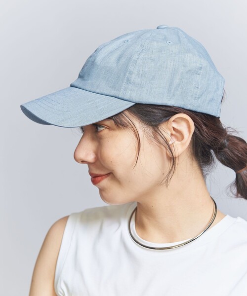 BEAUTY&YOUTH UNITED ARROWS（ビューティーアンドユースユナイテッドアローズ）の「麻キャップ（キャップ・レディース・ライトブルー/ナチュラル/ブラウン/ブラック・FREE）」の17枚目の写真