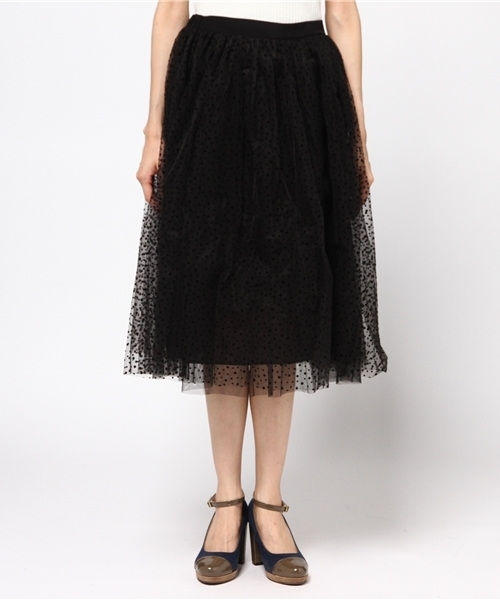 ROSE BUD(ローズバッド)の「(P.P)R2252-201KK SKIRT(スカート・レディース・ブラック・ONE SIZE)」の2枚目の写真