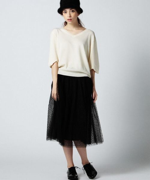 ROSE BUD(ローズバッド)の「(P.P)R2252-201KK SKIRT(スカート・レディース・ブラック・ONE SIZE)」の11枚目の写真
