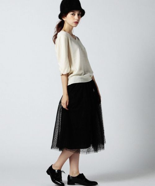 ROSE BUD(ローズバッド)の「(P.P)R2252-201KK SKIRT(スカート・レディース・ブラック・ONE SIZE)」の12枚目の写真