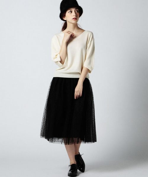 ROSE BUD(ローズバッド)の「(P.P)R2252-201KK SKIRT(スカート・レディース・ブラック・ONE SIZE)」の10枚目の写真