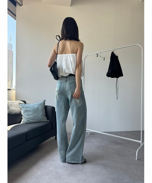 HANNE(アン)の「フレアベアトップス(その他トップス・レディース・ホワイト/ブラック・FREE)」の5枚目の写真