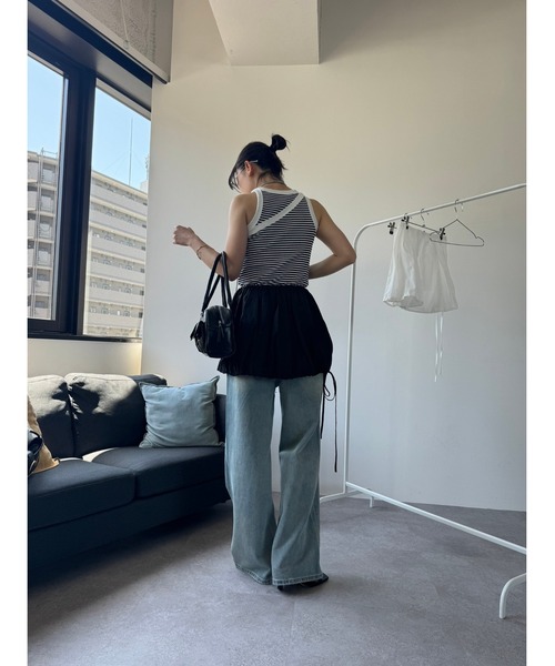HANNE(アン)の「フレアベアトップス(その他トップス・レディース・ホワイト/ブラック・FREE)」の15枚目の写真
