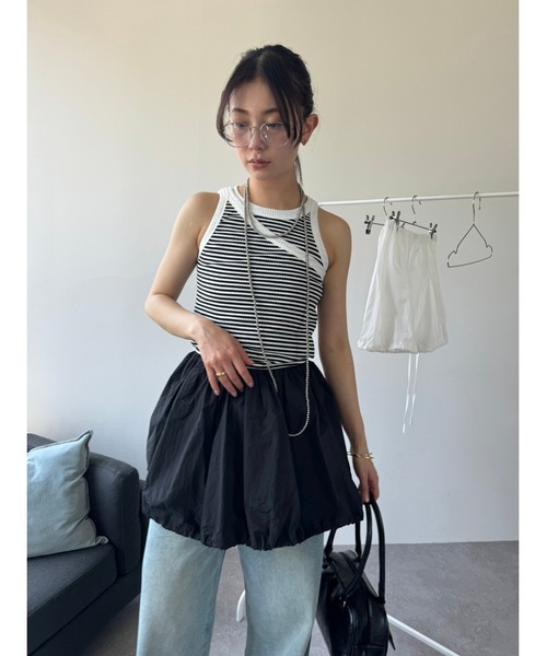HANNE(アン)の「フレアベアトップス(その他トップス・レディース・ホワイト/ブラック・FREE)」の14枚目の写真