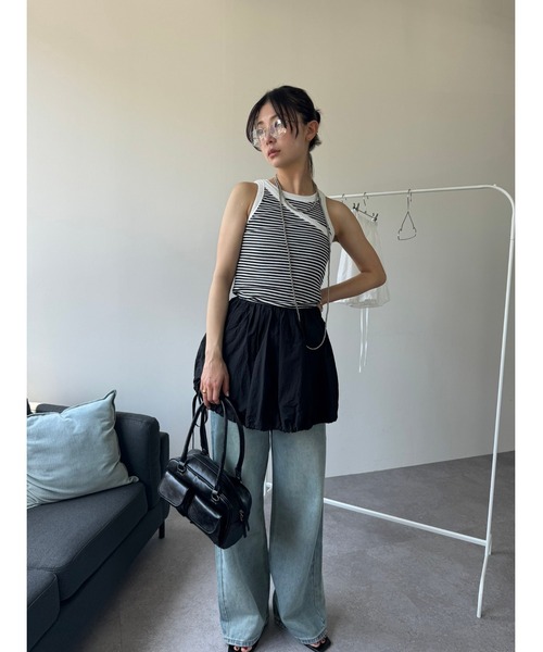 M☆W！yori ❤︎ フレアトップス サテンマキシフレアスカート | 2024 AW Collection| yori