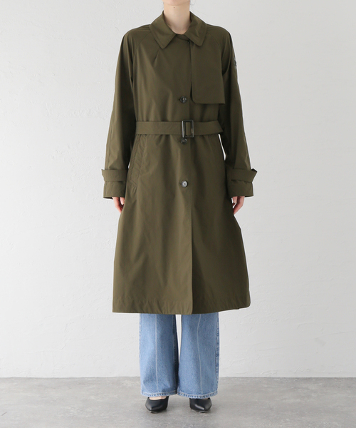 IENA(イエナ)の「【WOOLRICH/ウールリッチ】SUMMER TRENCH トレンチコート(トレンチコート・レディース・ベージュ/ネイビー/ホワイト系その他/カーキ・38/36/34)」の3枚目の写真