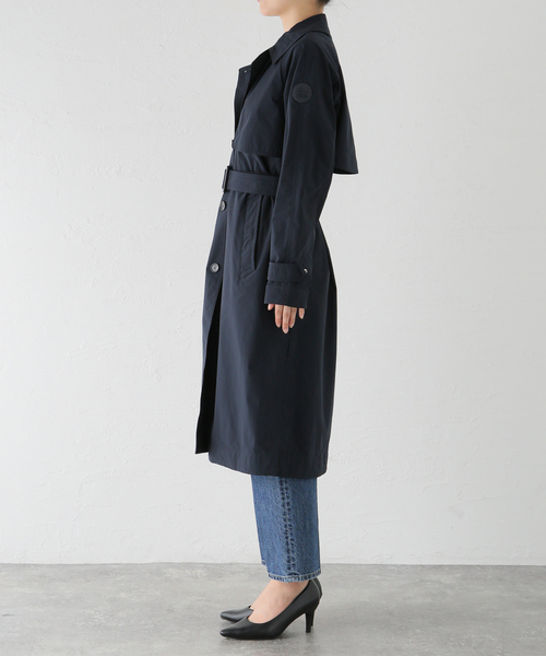 IENA(イエナ)の「【WOOLRICH/ウールリッチ】SUMMER TRENCH トレンチコート(トレンチコート・レディース・ベージュ/ネイビー/ホワイト系その他/カーキ・38/36/34)」の5枚目の写真