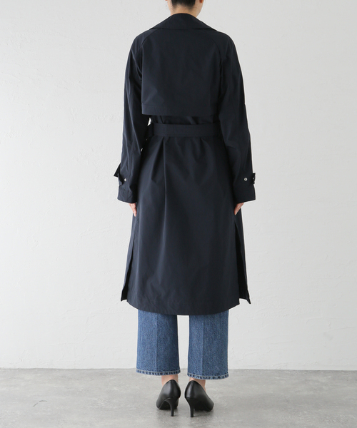 IENA(イエナ)の「【WOOLRICH/ウールリッチ】SUMMER TRENCH トレンチコート(トレンチコート・レディース・ベージュ/ネイビー/ホワイト系その他/カーキ・38/36/34)」の6枚目の写真