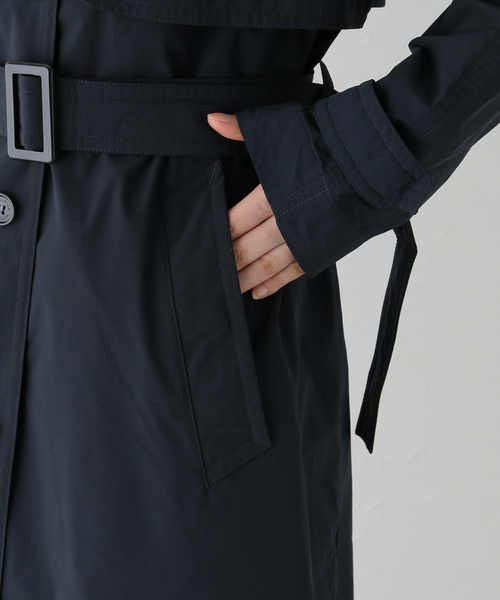 IENA(イエナ)の「【WOOLRICH/ウールリッチ】SUMMER TRENCH トレンチコート(トレンチコート・レディース・ベージュ/ネイビー/ホワイト系その他/カーキ・38/36/34)」の16枚目の写真