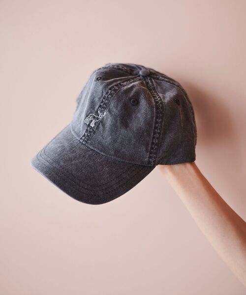 le.coeur blanc（ルクールブラン）の「ピグメント加工モチーフCAP（キャップ・レディース・ブラック/ベージュ・FREE）」の7枚目の写真