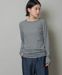 Munich | シアーストレッチリブクルーネックプルオーバー(Tシャツ/カットソー)