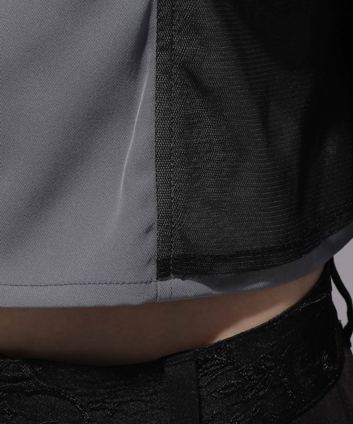 HARE（ハレ）の「シアーレイヤードシャツ(HARE)（シャツ/ブラウス・レディース・ブラック/グレー・FREE）」の15枚目の写真