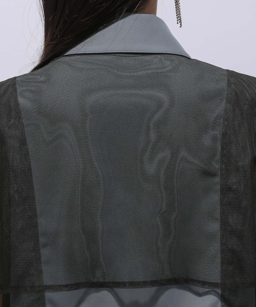 HARE（ハレ）の「シアーレイヤードシャツ(HARE)（シャツ/ブラウス・レディース・ブラック/グレー・FREE）」の16枚目の写真