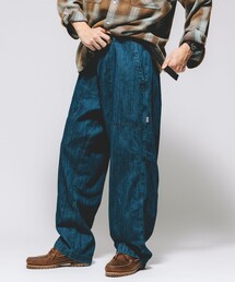 HINSON | HINSON/ヒンソン ワイドテーパードシルエット  ウェービングベルト ベイカーデニムパンツ/クライミングパンツ(デニムパンツ)