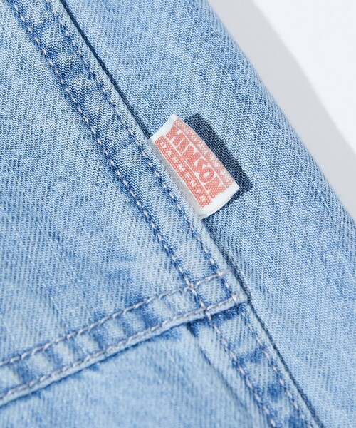 HINSON(ヒンソン)の「HINSON/ヒンソン ワイドテーパードシルエット ウェービングベルト ベイカーデニムパンツ/クライミングパンツ(デニムパンツ・メンズ・サックスブルー/ネイビー・MEDIUM/LARGE)」の7枚目の写真