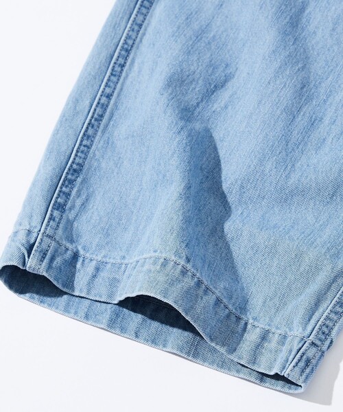 HINSON(ヒンソン)の「HINSON/ヒンソン ワイドテーパードシルエット ウェービングベルト ベイカーデニムパンツ/クライミングパンツ(デニムパンツ・メンズ・サックスブルー/ネイビー・MEDIUM/LARGE)」の8枚目の写真