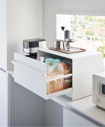 tower（タワー）の「tower（タワー）ブレッドケース 引き出し型 2段（キッチン収納）」