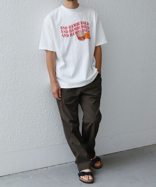 HANDTEX(ハンドテックス)の「【SHIPS any別注】HANDTEX: NOT AMERICAN FOOD? ロゴ プリント Tシャツ◇(Tシャツ/カットソー・メンズ・ホワイト/ライトホワイト/ホワイト系その他・MEDIUM/LARGE)」の14枚目の写真