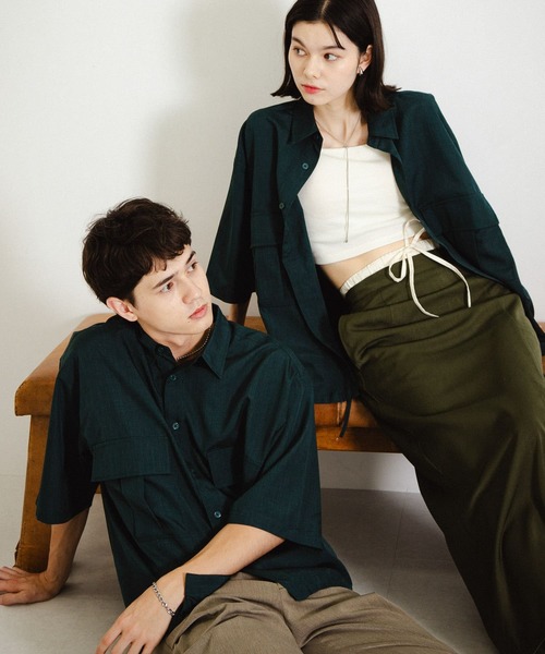 セール】CPOサイドデザインルーズシャツ（シャツ/ブラウス）｜SENSE OF