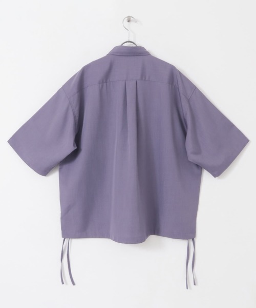 SENSE OF PLACE by URBAN RESEARCH（センスオブプレイスバイアーバンリサーチ）の「CPOサイドデザインルーズシャツ（シャツ/ブラウス・メンズ・ブラック/チャコールグレー/パープル/グリーン・MEDIUM/LARGE）」の8枚目の写真