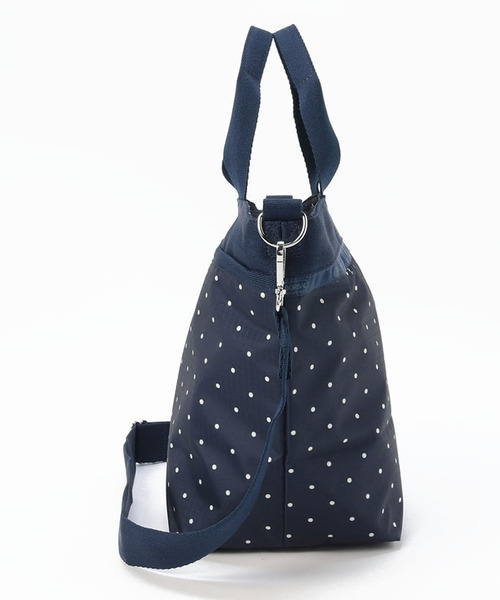レスポートサック BUCKET TOTE ネイビープティドット トートバッグ レスポートサック LeSportsac BUCKET TOTE （ネイビープティ