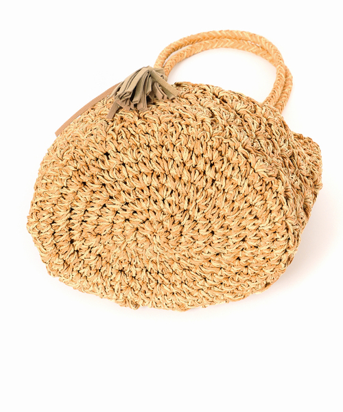 JOURNAL STANDARD relume(ジャーナルスタンダード レリューム)の「《追加》RELUME MIXペーパーフリンジバッグ(ハンドバッグ・レディース・チャコールグレー/カーキ/オレンジ・FREE)」の9枚目の写真