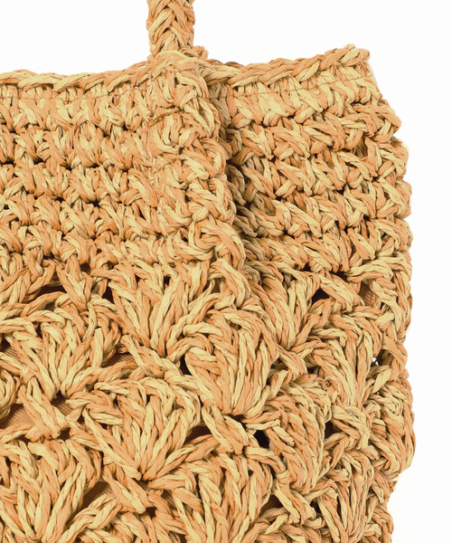 JOURNAL STANDARD relume(ジャーナルスタンダード レリューム)の「《追加》RELUME MIXペーパーフリンジバッグ(ハンドバッグ・レディース・チャコールグレー/カーキ/オレンジ・FREE)」の15枚目の写真