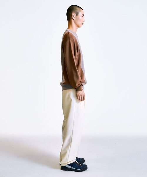 City Ambient Products（シティアンビエントプロダクツ）の「City Ambient Products: 2プリーツ ワイド テーパード スラックス（スラックス・メンズ・ナチュラル/その他/カーキ/ブラック・LARGE/MEDIUM/SMALL）」の8枚目の写真