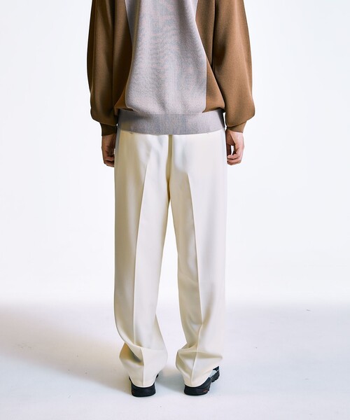 City Ambient Products（シティアンビエントプロダクツ）の「City Ambient Products: 2プリーツ ワイド テーパード スラックス（スラックス・メンズ・ナチュラル/その他/カーキ/ブラック・LARGE/MEDIUM/SMALL）」の10枚目の写真