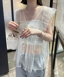 mline | [mline]チュールフリルベスト(ベスト)