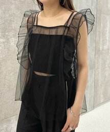mline | [mline]チュールフリルベスト(ベスト)