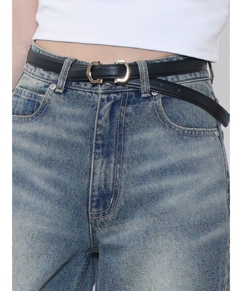 EATME(イートミー)の「シルバーポイントベルト(ベルト・レディース・ブラック・FREE)」の1枚目の写真