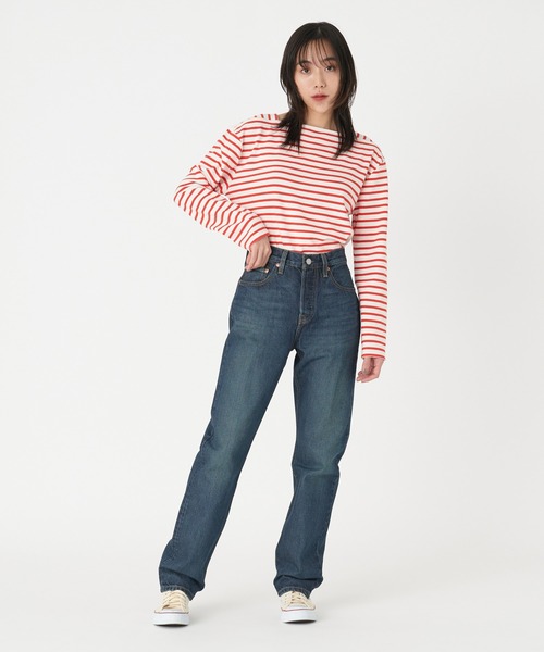 s*t様 リーバイス　デニムセットアップ　ダークブルー　501 セール】Levi's/リーバイス 501(R) ジーンズ FOR WOMEN ダーク