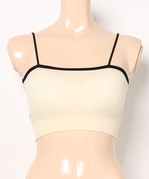 styiro(スタイロ)の「カップ付きパイピングカラーシームレスブラチューブトップ リラックスインナー ヘルシースタイル(チューブトップ・レディース・ブラック/ブルー/ピンク/グリーン/キャメル/イエロー・FREE)」の21枚目の写真