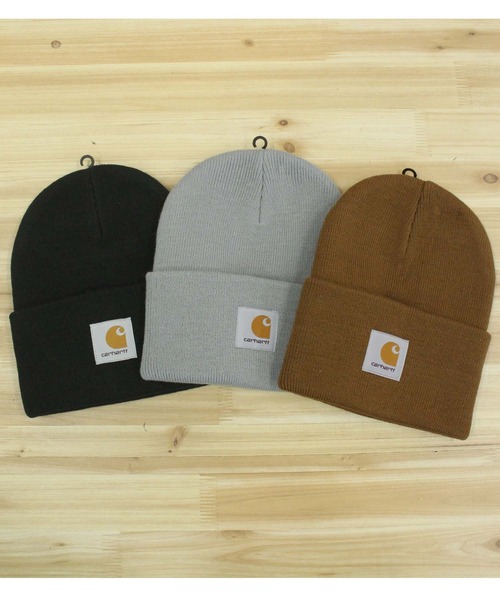 Carhartt WIP（カーハートダブリューアイピー）の「WIP アクリル ワッチ ハット ビーニー ニットキャップ Acrylic Watch Hat（ニットキャップ/ビーニー・メンズ・ブラウン/グレー/ブラック・ONE SIZE）」の11枚目の写真