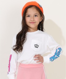 BABYDOLL（ベビードール）の「親子お揃い 袖ロゴ ポケット ロンT 9641K（Tシャツ/カットソー・キッズ）」